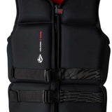 Ronix Volcom Capella 3.0 CGA Wake Vest 2022 - Black vest with red stitching and a white logo on the chest.