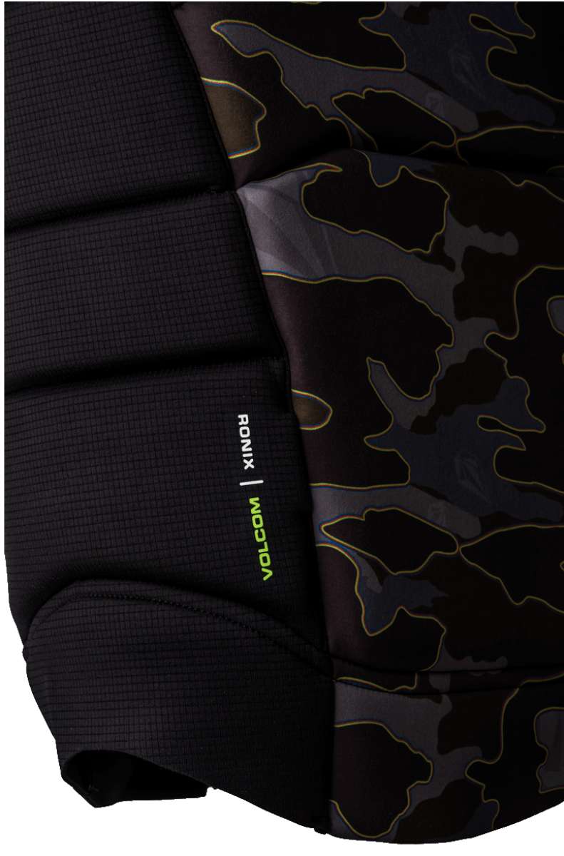 Ronix - Volcom Impact Wake Vest 2022 is shown in a dark gray color with a subtle pattern of lighter gray lines and shapes.