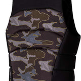 Ronix Volcom Impact Wake Vest 2022 - A black vest with a white logo on the upper right shoulder area.