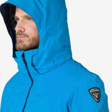 Rossignol All Speed Insulated Jacket 2022-2023 - A bright blue jacket with a black zipper and logo on the left sleeve.