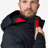 Rossignol All Speed Insulated Jacket 2022-2023 - A black jacket with red accents and a zipper down the front.