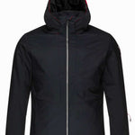 Rossignol All Speed Insulated Jacket 2022-2023 - A black jacket with a red zipper and trim, featuring a zippered chest pocket on the left side.