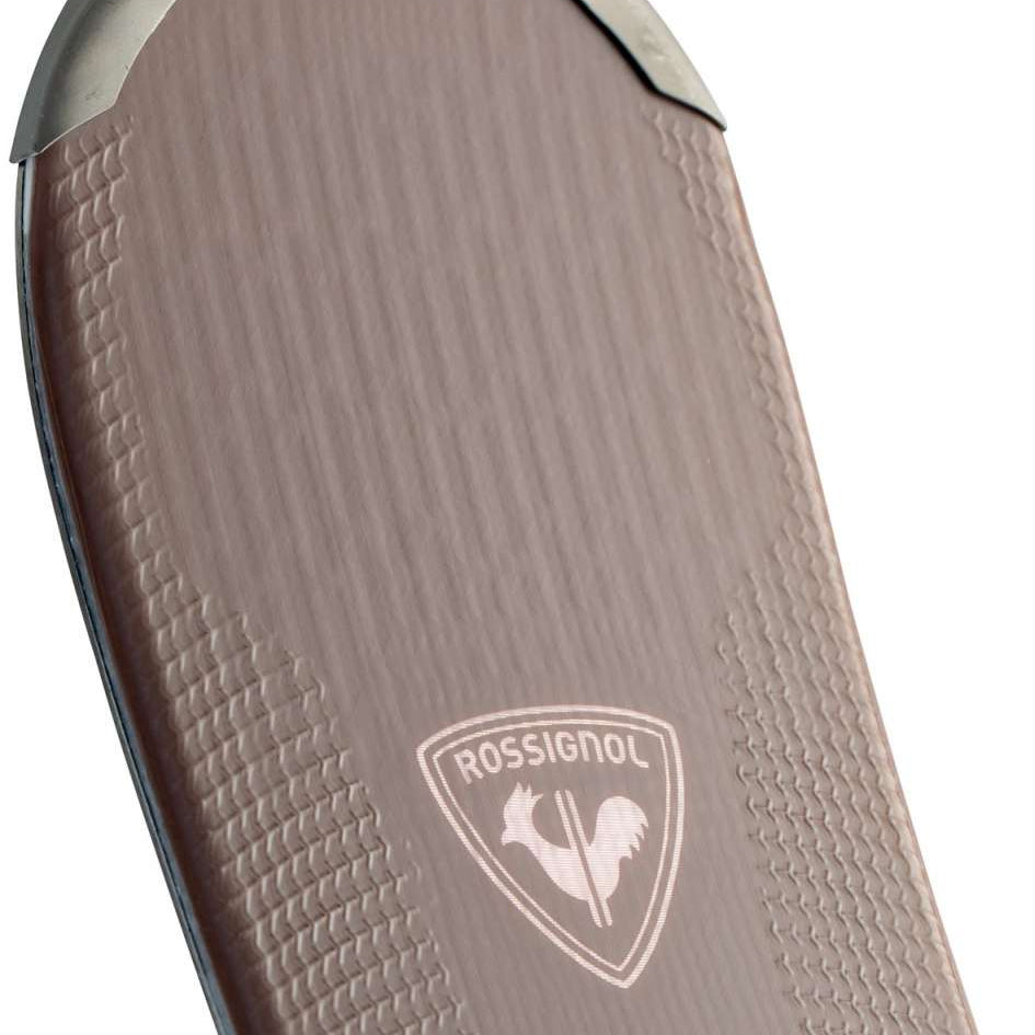 Rossignol Experience 82 Skis with X11 Bindings 2023 - A pair of skis with a brown base and white lettering, featuring the Rossignol logo on the top.