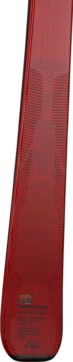 Rossignol Experience 86 Basalt Skis 2023 - A pair of skis with a basalt construction and a red color.