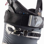 Rossignol Hi Speed Proheat 110 MV GW Ski Boot 2023 - Black ski boot with a silver buckle and strap on top.