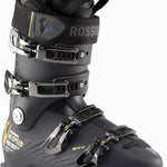 Rossignol Hi Speed Proheat 110 MV GW Ski Boot 2023 - Black ski boot with a gray strap and silver buckles.
