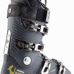 Rossignol Hi Speed Proheat 110 MV GW Ski Boot 2023 - Black ski boot with silver buckles and straps, featuring a textured pattern on the side.