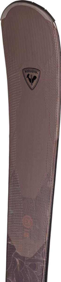 Rossignol Ladies Experience 86 Basalt Ski 2023 - A brown ski with a basalt core and black lettering on the top.