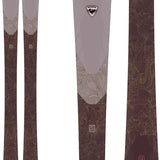 Rossignol Ladies Experience 86 Basalt Ski 2023 - A brown ski with a basalt pattern and a black logo at the top.