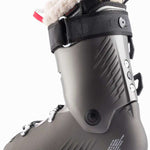 Rossignol Ladies Pure Heat GW Ski Boot 2022-2023 - A black ski boot with a white fur lining visible at the top.