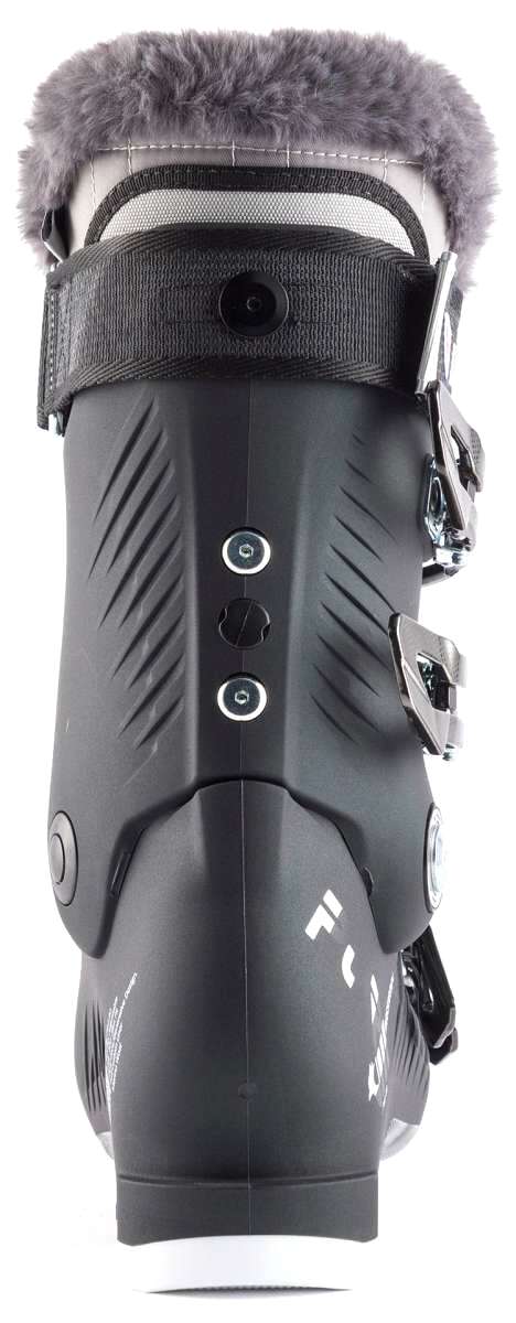 Rossignol Ladies Pure Pro 80 Ski Boots 2022-2023 - Black ski boots with white accents and silver buckles.