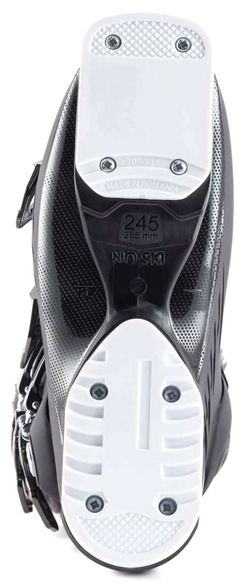 Rossignol Ladies Pure Pro 80 Ski Boots 2022-2023 - Black ski boots with silver buckles and straps.
