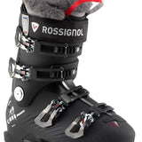 Rossignol Ladies Pure Pro 80 Ski Boots 2022-2023 - Black ski boots with white lettering and a red logo on the side.