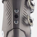 Rossignol Women's Pure Pro Heat 100 Ski Boots 2023 - Black ski boots with white fur lining at top of boot.