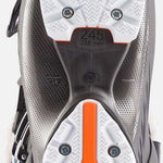 Rossignol Women's Pure Pro Heat 100 Ski Boots 2023 - Black ski boots with a textured, grippy sole and silver buckles.