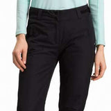 Rossignol Ladies Rapide Insulated Pant 2022-2023 - Black insulated ski pants with a zippered pocket on the side of one leg.