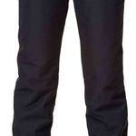 Rossignol Ladies Rapide Insulated Pant 2022-2023 - Black insulated ski pants with a zippered pocket on the side and adjustable Velcro straps at the waist.