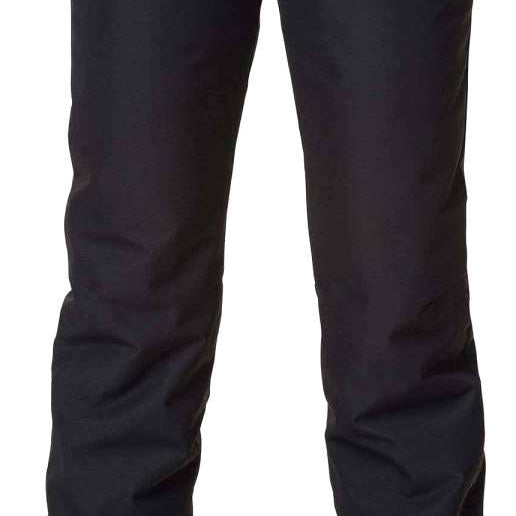 Rossignol Ladies Rapide Insulated Pant 2022-2023 - Black insulated ski pants with a zippered pocket on the side and adjustable Velcro straps at the waist.