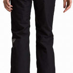 Rossignol Ladies Rapide Insulated Pant 2022-2023 - Black insulated ski pants with a zippered pocket on the side of one leg.
