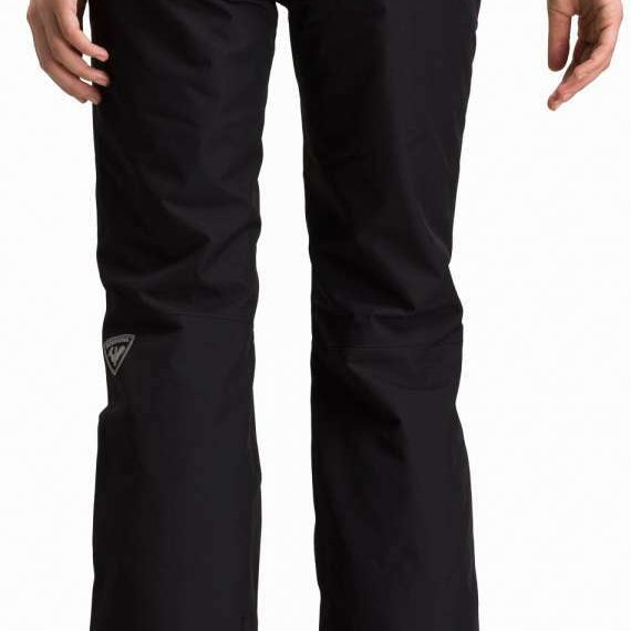 Rossignol Ladies Rapide Insulated Pant 2022-2023 - Black insulated ski pants with a zippered pocket on the side of one leg.