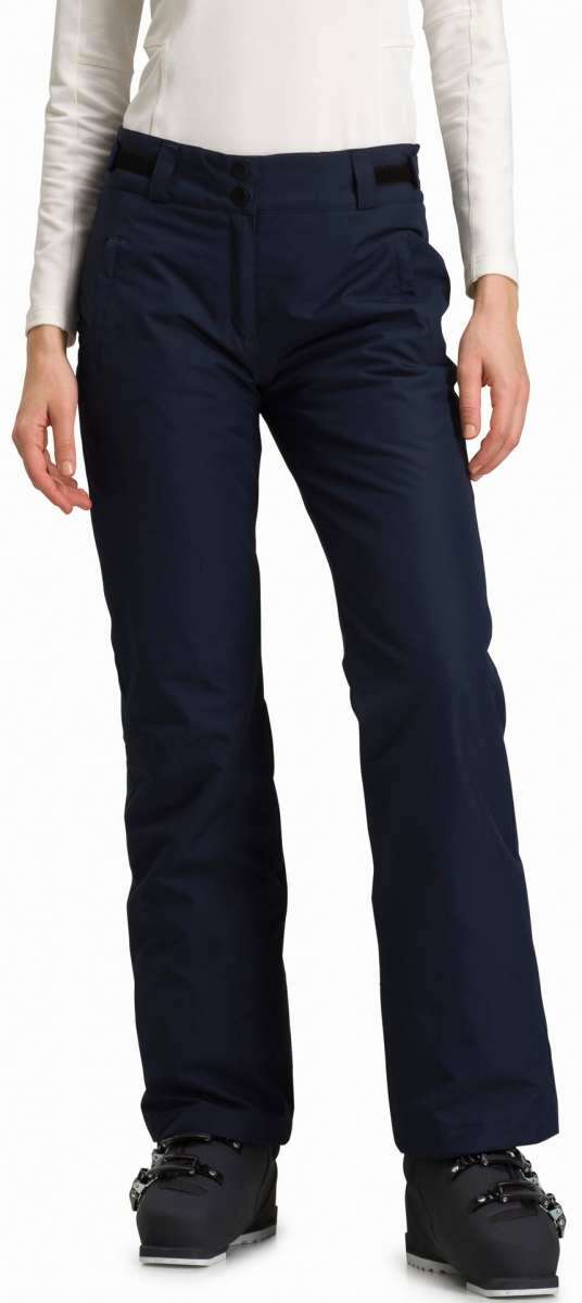 Rossignol Ladies Rapide Insulated Pant 2022-2023 - Dark blue insulated ski pants with a black waistband and belt loops.