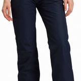 Rossignol Ladies Rapide Insulated Pant 2022-2023 - Dark blue insulated ski pants with a black waistband and belt loops.