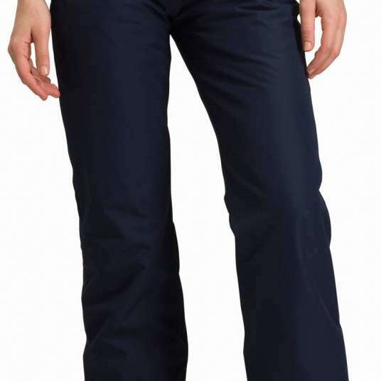 Rossignol Ladies Rapide Insulated Pant 2022-2023 - Dark blue insulated ski pants with a black waistband and belt loops.