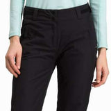 Rossignol Rapide Ladies Insulated Pant 2024 - Black snow pants with a subtle white stripe on the side of one leg.