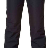 Rossignol Rapide Ladies Insulated Pant 2024 - Black insulated ski pants with a zippered pocket on the right thigh and two belt loops at the waist.