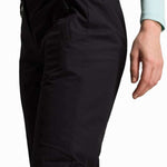 Rossignol Rapide Ladies Insulated Pant 2024 - Black insulated ski pants with a zippered pocket on the side of one leg.