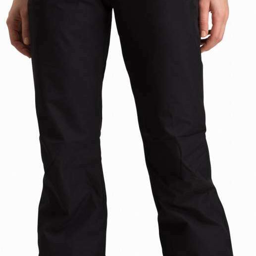 Rossignol Rapide Ladies Insulated Pant 2024 - Black insulated ski pants with a zippered pocket on the side of one leg.