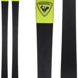 Rossignol Sender 94 Ti Flat Ski 2022-2023 - A black ski with a yellow logo featuring a rooster and the word "ROSSIGNOL" in black text.