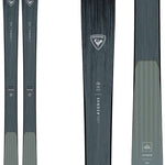 Rossignol Sender 94 Ti Flat Ski 2022-2023 - A dark gray ski with a textured top and a white logo featuring a stylized "R" in the center.