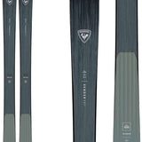 Rossignol Sender 94 Ti Flat Ski 2022-2023 - A dark gray ski with a textured top and a white logo featuring a stylized "R" in the center.