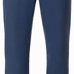 Rossignol Siz Insulated Pant 2024 - A pair of navy blue ski pants with a zippered pocket on the right thigh and a black zipper pull.