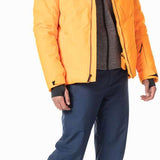 Rossignol Siz Insulated Pant 2024 - Black insulated ski pants with a zippered ankle pocket and black elastic waistband.