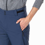 Rossignol Siz Insulated Pant 2024 - A pair of navy blue snow pants with a black zipper on the right side pocket.