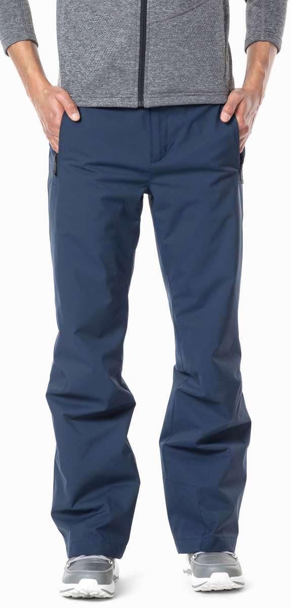 Rossignol Siz Insulated Pant 2024 - Dark blue insulated ski pants with zippered pockets and a black zipper on the fly.