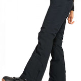Roxy Junior's Backyard Insulated Pant 2024 - Black snow pants with a subtle white logo on the left leg.