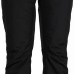 Roxy Junior's Backyard Insulated Pant 2024 - Black insulated ski pants with a subtle snowflake pattern on the left leg.