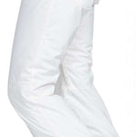 Roxy Junior's Backyard Insulated Pant 2024 - White snow pants with a small pocket on the right rear side.