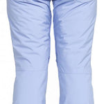 Roxy Junior's Backyard Insulated Pant 2024 - Light blue snow pants with a subtle pattern of small, darker blue dots on the left leg.