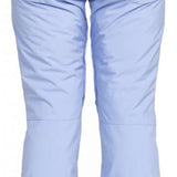 Roxy Junior's Backyard Insulated Pant 2024 - Light blue snow pants with a subtle pattern of small, darker blue dots on the left leg.