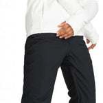 Roxy Junior's Backyard Insulated Pant 2024 - Black snow pants with a subtle white stripe down the side of each leg.