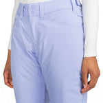 Roxy Junior's Backyard Insulated Pant 2024 - A pair of light blue snow pants with a subtle pattern on the left thigh.