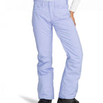 Roxy Junior's Backyard Insulated Pant 2024 - Light blue snow pants with a subtle white stripe pattern on the side of each leg.