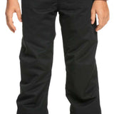 Roxy Junior's Diversion Insulated Pants 2024 - Black insulated pants with a subtle snowflake pattern on the left leg.