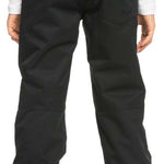 Roxy Junior's Diversion Insulated Pants 2024 - Black snow pants with a subtle pattern on the back waistband.