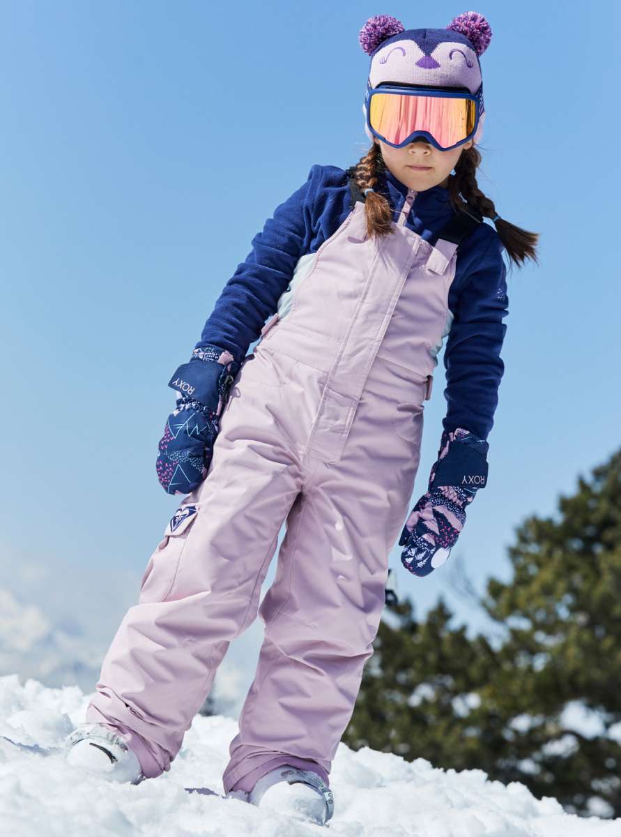 Roxy Lola Girls Ski Pants, Insulated Snow Bib Pants, Bib Ski Pants
