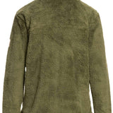 Roxy Women's Alabama Full Zip Jacket 2023 - A green jacket with a zippered front and two pockets on either side, featuring a subtle pattern of small white dots.